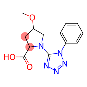 4-methoxy-1-(1-phenyl-1H-tetrazol-5-yl)pyrrolidine-2-carboxylic acid