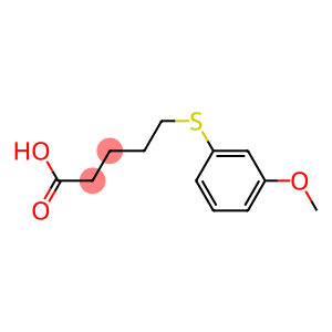 5-[(3-methoxyphenyl)sulfanyl]pentanoic acid