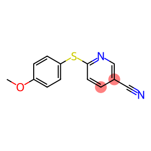 6-[(4-methoxyphenyl)sulfanyl]pyridine-3-carbonitrile