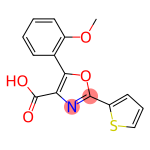 5-(2-methoxyphenyl)-2-(thiophen-2-yl)-1,3-oxazole-4-carboxylic acid