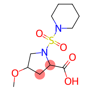 4-methoxy-1-(piperidine-1-sulfonyl)pyrrolidine-2-carboxylic acid