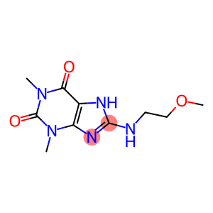 8-[(2-methoxyethyl)amino]-1,3-dimethyl-2,3,6,7-tetrahydro-1H-purine-2,6-dione