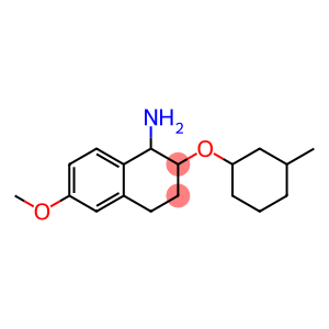 6-methoxy-2-[(3-methylcyclohexyl)oxy]-1,2,3,4-tetrahydronaphthalen-1-amine