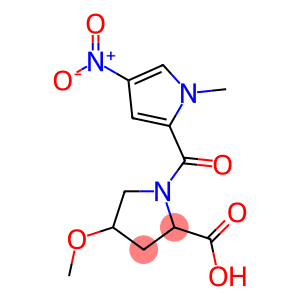 4-methoxy-1-[(1-methyl-4-nitro-1H-pyrrol-2-yl)carbonyl]pyrrolidine-2-carboxylic acid