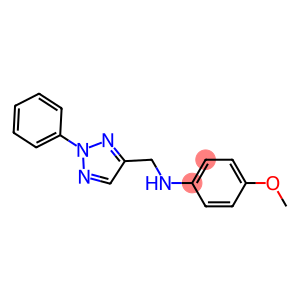 4-methoxy-N-[(2-phenyl-2H-1,2,3-triazol-4-yl)methyl]aniline