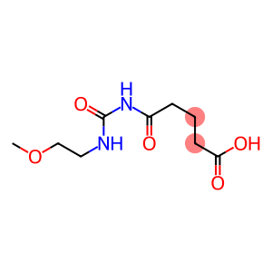 5-{[(2-methoxyethyl)carbamoyl]amino}-5-oxopentanoic acid