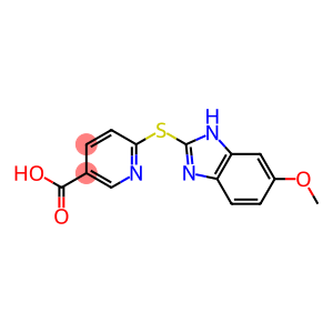 6-[(6-methoxy-1H-1,3-benzodiazol-2-yl)sulfanyl]pyridine-3-carboxylic acid