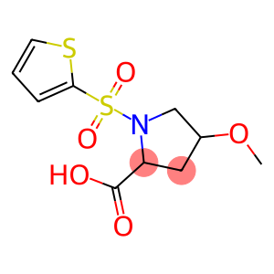 4-methoxy-1-(thien-2-ylsulfonyl)pyrrolidine-2-carboxylic acid