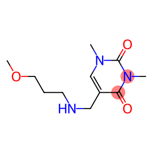 5-{[(3-methoxypropyl)amino]methyl}-1,3-dimethyl-1,2,3,4-tetrahydropyrimidine-2,4-dione