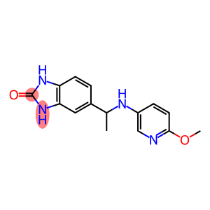 5-{1-[(6-methoxypyridin-3-yl)amino]ethyl}-2,3-dihydro-1H-1,3-benzodiazol-2-one