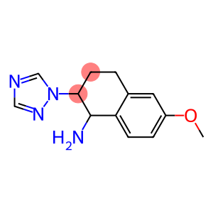 6-methoxy-2-(1H-1,2,4-triazol-1-yl)-1,2,3,4-tetrahydronaphthalen-1-amine