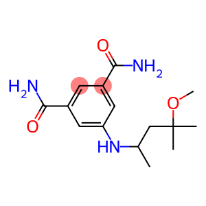 5-[(4-methoxy-4-methylpentan-2-yl)amino]benzene-1,3-dicarboxamide