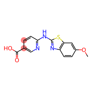 6-[(6-methoxy-1,3-benzothiazol-2-yl)amino]pyridine-3-carboxylic acid