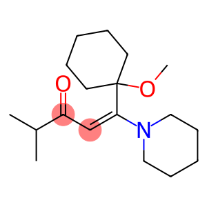 1-(1-METHOXY-CYCLOHEXYL)-4-METHYL-1-PIPERIDIN-1-YL-PENT-1-EN-3-ONE