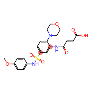 3-[5-(4-METHOXY-PHENYLSULFAMOYL)-2-MORPHOLIN-4-YL-PHENYLCARBAMOYL]-ACRYLIC ACID