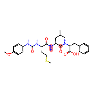 4-METHOXYPHENYLUREIDO-MET-LEU-PHE-OH