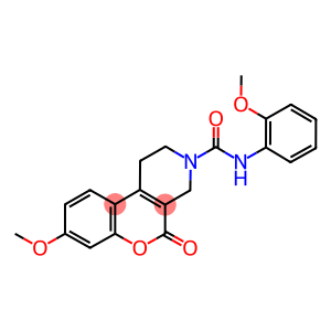 8-METHOXY-N-(2-METHOXYPHENYL)-5-OXO-1,5-DIHYDRO-2H-CHROMENO[3,4-C]PYRIDINE-3(4H)-CARBOXAMIDE