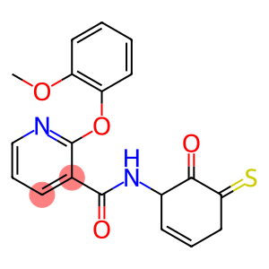 2-(2-methoxyphenoxy)-N-(2-oxotetrahydro-3-thiophenyl)nicotinamide