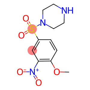 1-[(4-METHOXY-3-NITROPHENYL)SULFONYL]PIPERAZINE