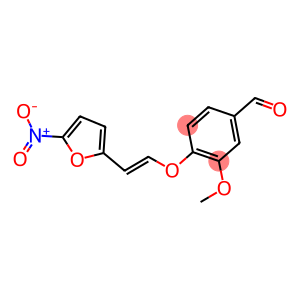 3-METHOXY-4-([2-(5-NITRO-2-FURYL)VINYL]OXY)BENZALDEHYDE