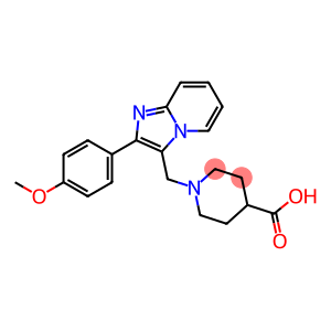 1-[2-(4-METHOXY-PHENYL)-IMIDAZO[1,2-A]PYRIDIN-3-YLMETHYL]-PIPERIDINE-4-CARBOXYLIC ACID 96%