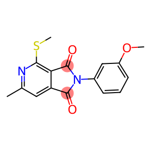 2-(3-METHOXYPHENYL)-6-METHYL-4-(METHYLTHIO)-1H-PYRROLO[3,4-C]PYRIDINE-1,3(2H)-DIONE