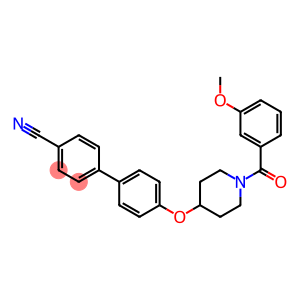 4'-([1-(3-METHOXYBENZOYL)PIPERIDIN-4-YL]OXY)BIPHENYL-4-CARBONITRILE