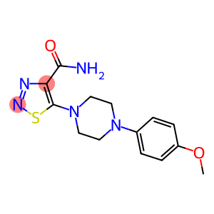 5-[4-(4-METHOXYPHENYL)PIPERAZIN-1-YL]-1,2,3-THIADIAZOLE-4-CARBOXAMIDE