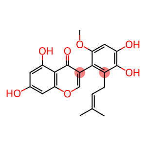 6'-METHOXY-2'-PRENYL-5,7,3',4'-TETRAHYDROXYISOFLAVONE