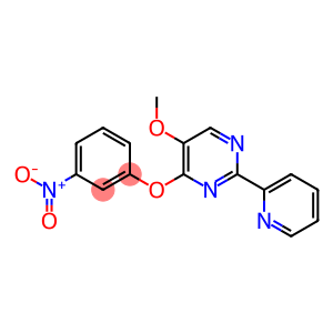 5-methoxy-2-(2-pyridinyl)-4-pyrimidinyl 3-nitrophenyl ether