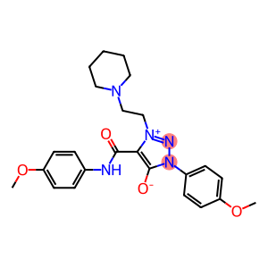 5-[(4-METHOXYANILINO)CARBONYL]-3-(4-METHOXYPHENYL)-1-[2-(1-PIPERIDINYL)ETHYL]-3H-1,2,3-TRIAZOL-1-IUM-4-OLATE