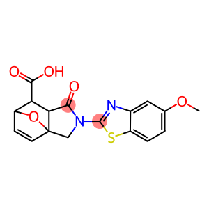 3-(5-METHOXY-BENZOTHIAZOL-2-YL)-4-OXO-10-OXA-3-AZA-TRICYCLO[5.2.1.0(1,5)]DEC-8-ENE-6-CARBOXYLIC ACID