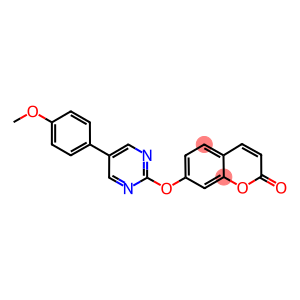 7-([5-(4-METHOXYPHENYL)PYRIMIDIN-2-YL]OXY)-2H-CHROMEN-2-ONE