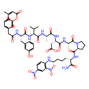 (7-METHOXYCOUMARIN-4-YL)ACETYL-L-TYROSYL-L-VALYL-L-ALANYL-L-ASPARTYL-L-ALANYL-L-PROLYL-N-EPSILON-(2,4-DINITROPHENYL)-L-LYSINE AMIDE