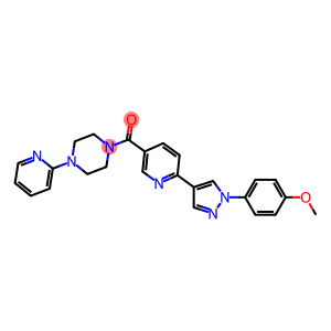 (6-[1-(4-METHOXY-PHENYL)-1H-PYRAZOL-4-YL]-PYRIDIN-3-YL)-(4-PYRIDIN-2-YL-PIPERAZIN-1-YL)-METHANONE