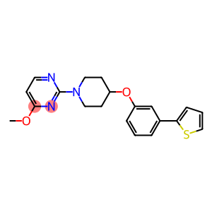 4-METHOXY-2-(4-[3-(2-THIENYL)PHENOXY]PIPERIDIN-1-YL)PYRIMIDINE