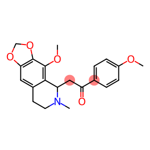 2-(4-METHOXY-6-METHYL-5,6,7,8-TETRAHYDRO-[1,3]DIOXOLO[4,5-G]ISOQUINOLIN-5-YL)-1-(4-METHOXY-PHENYL)-ETHANONE