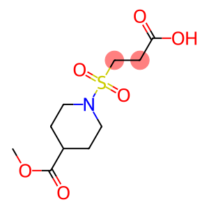 3-{[4-(methoxycarbonyl)piperidine-1-]sulfonyl}propanoic acid