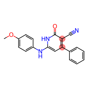 6-(4-methoxyanilino)-2-oxo-4-phenyl-1,2-dihydropyridine-3-carbonitrile