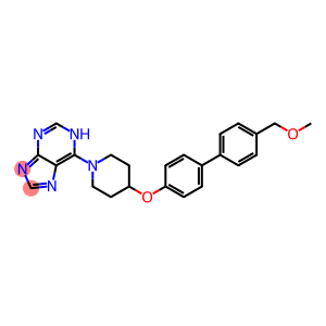 6-(4-([4'-(METHOXYMETHYL)BIPHENYL-4-YL]OXY)PIPERIDIN-1-YL)-1H-PURINE