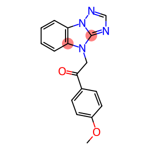 1-(4-METHOXYPHENYL)-2-(4H-[1,2,4]TRIAZOLO[1,5-A]BENZIMIDAZOL-4-YL)ETHANONE