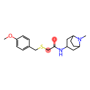 2-[(4-methoxybenzyl)thio]-N-(8-methyl-8-azabicyclo[3.2.1]oct-3-yl)acetamide