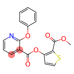 2-(methoxycarbonyl)-3-thienyl 2-phenoxynicotinate