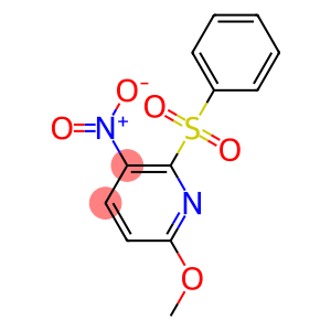 6-methoxy-3-nitro-2-(phenylsulfonyl)pyridine