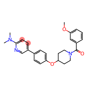 5-(4-([1-(3-METHOXYBENZOYL)PIPERIDIN-4-YL]OXY)PHENYL)-N,N-DIMETHYLPYRIDIN-2-AMINE