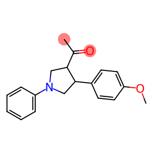 1-[4-(4-methoxyphenyl)-1-phenyltetrahydro-1H-pyrrol-3-yl]-1-ethanone