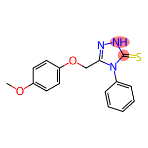 5-[(4-methoxyphenoxy)methyl]-4-phenyl-2,4-dihydro-3H-1,2,4-triazole-3-thione