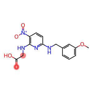 2-({6-[(3-methoxybenzyl)amino]-3-nitro-2-pyridinyl}amino)acetic acid