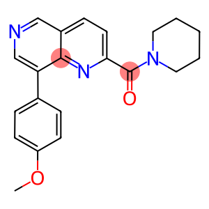 8-(4-METHOXYPHENYL)-2-(PIPERIDIN-1-YLCARBONYL)-1,6-NAPHTHYRIDINE