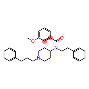 3-METHOXY-N-(2-PHENYLETHYL)-N-[1-(3-PHENYLPROPYL)PIPERIDIN-4-YL]BENZAMIDE